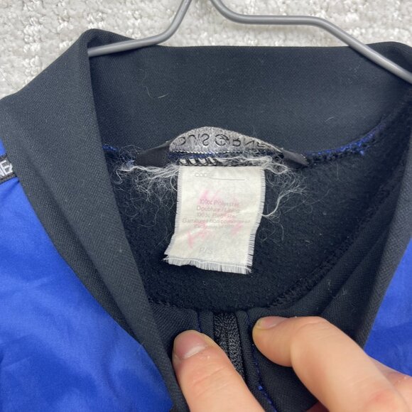 VTG Louis Garneau Windbreaker Jacket Fleece Lined Cycling / XC Ski Blue Men's S - Picture 4 of 12